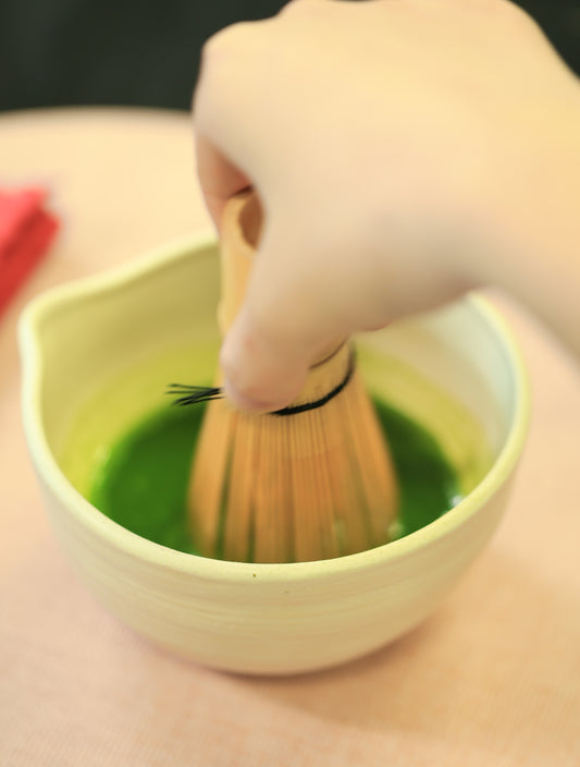 Matcha Latte and bowl